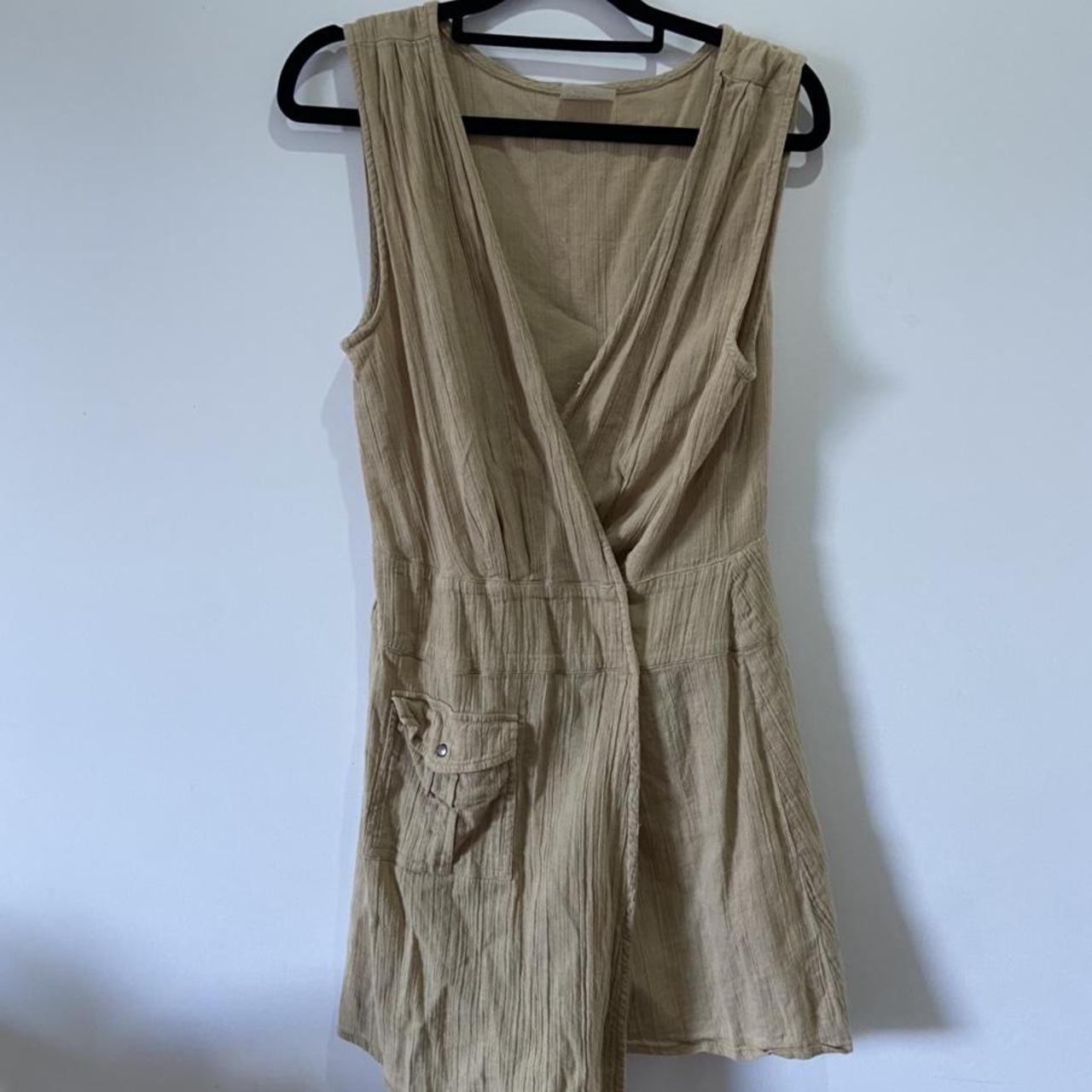 Zulu and Zephyr linen wrap dress - Depop