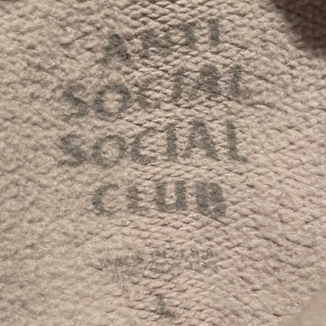 Anti Social Social Club Men's Pink and White Hoodie (3)