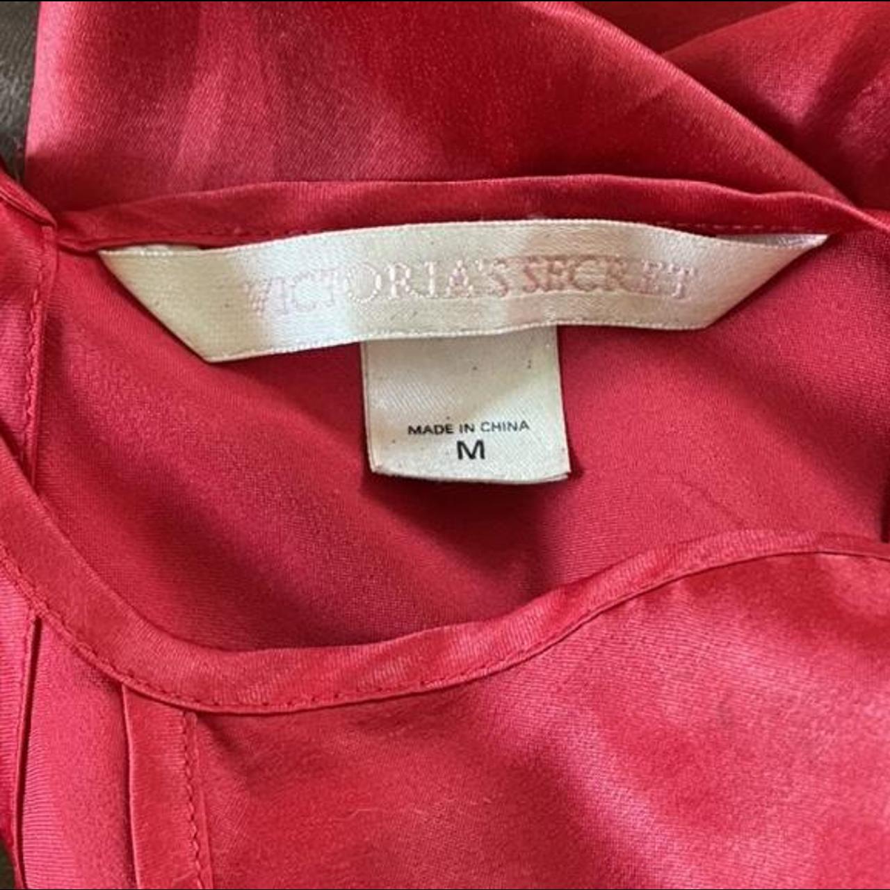 Red Victoria Secret slip dress Adjustable straps... - Depop
