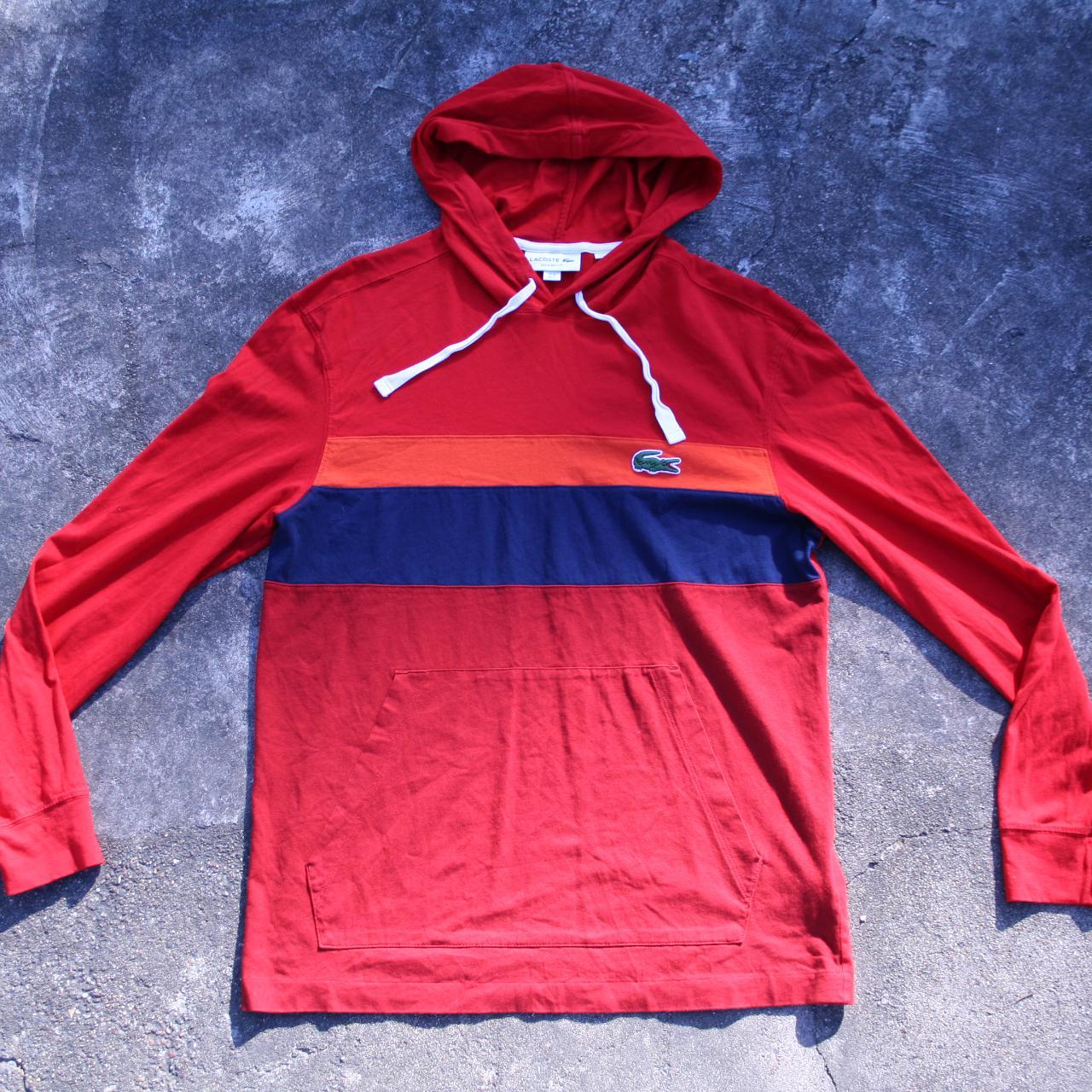 Lacoste color store block hoodie