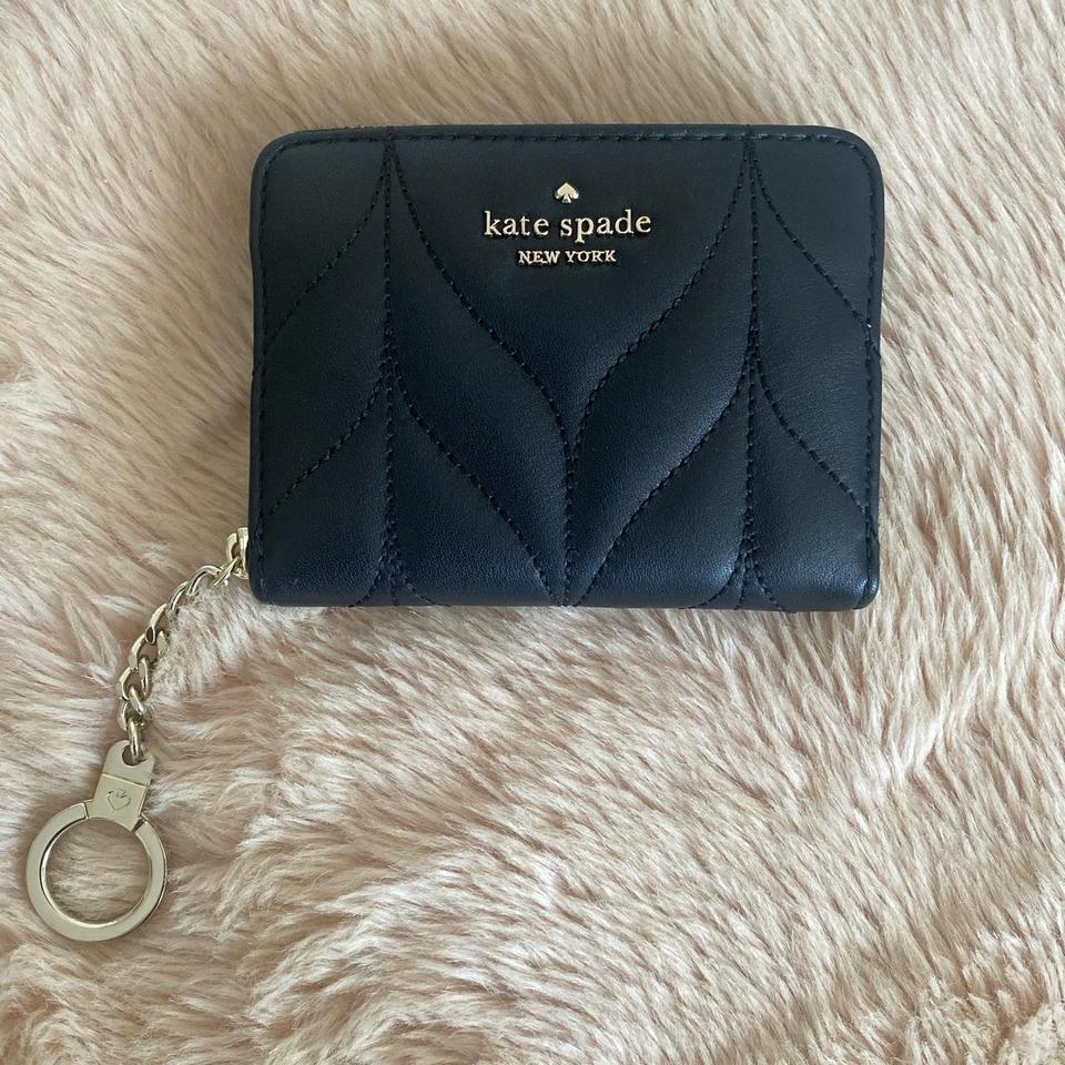 Kate Spade New York Women's Black and Silver Wallet-purses | Depop