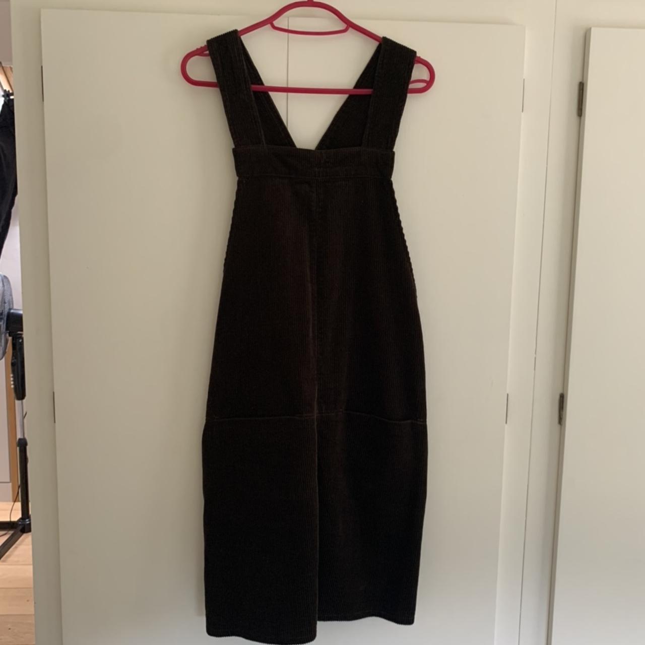 Black cord pinafore dress new look best sale