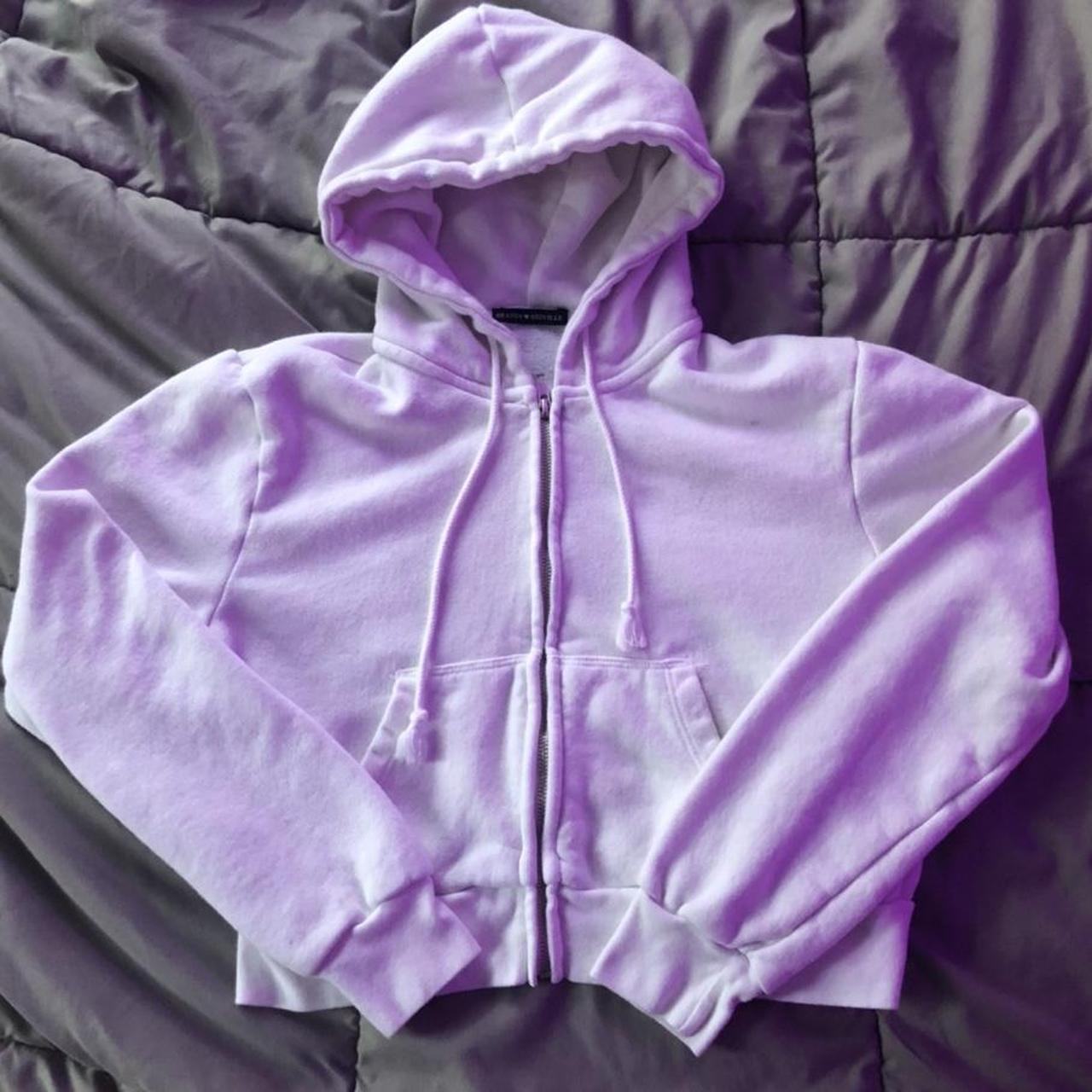 BRANDY MELVILLE Pastel Purple Zip Up Hoodie