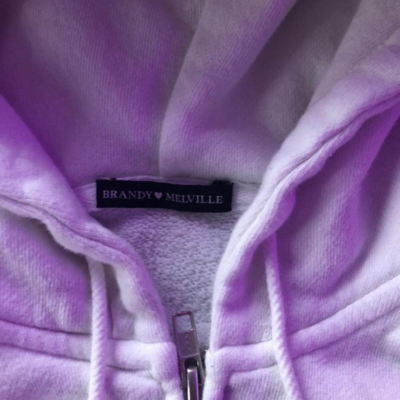 Brandy Melville pink/purple ish cropped zip up