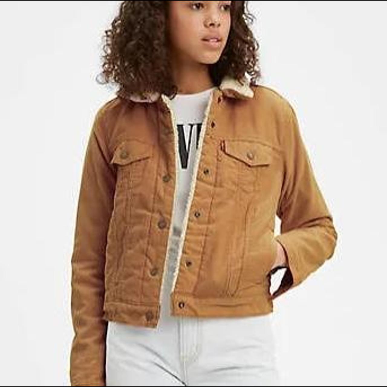 Levis corduroy store sherpa jacket women's