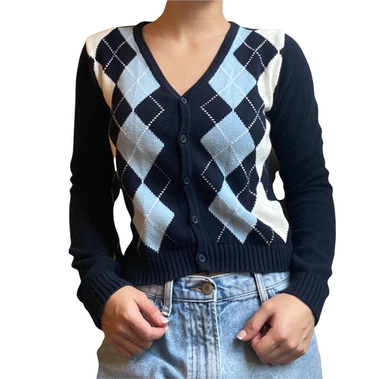 Brandy Melville Elizabeth Cotton Argyle Sweater – Brandy Melville