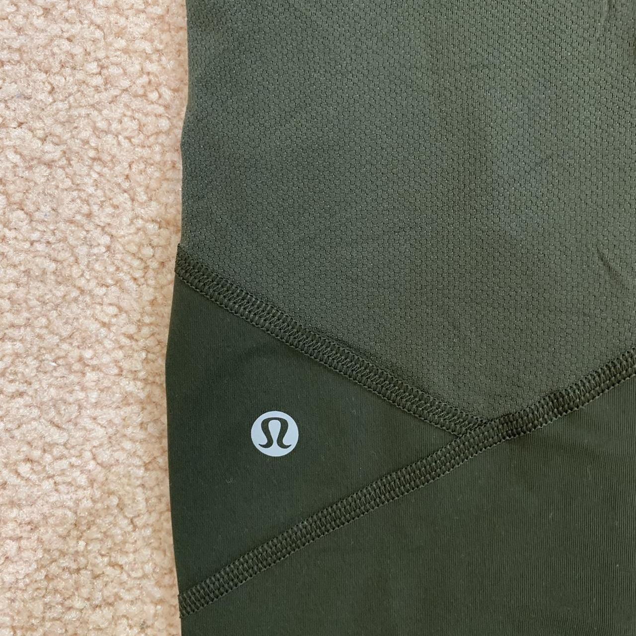 olive green pace revival lululemon leggings. worn... - Depop