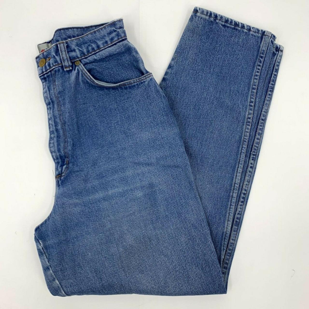 Cute Vintage 80s Ribcage Loose Tapered Denim Jeans... - Depop