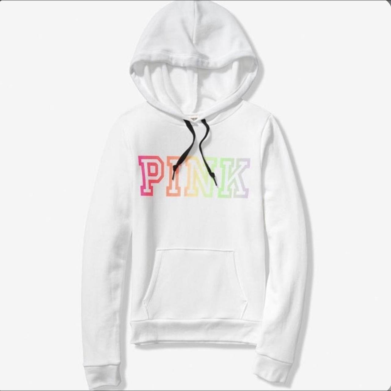 victoria secret pink rainbow hoodie