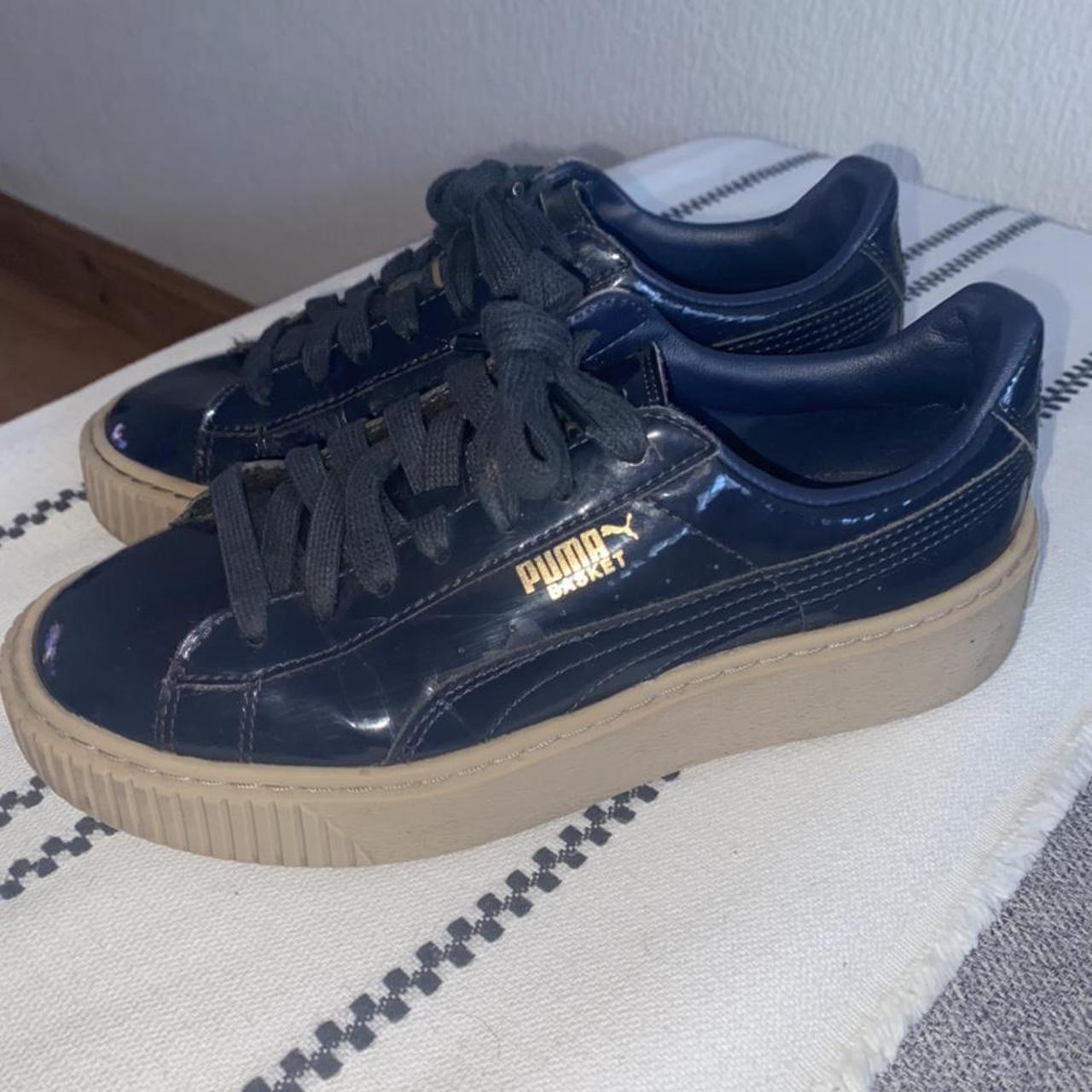 Puma basket trainers size UK Platform and Depop