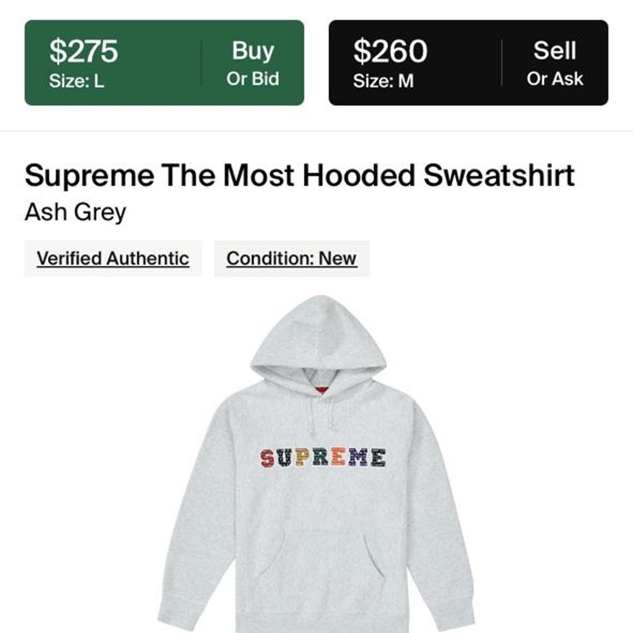 Mサイズ Supreme The Most Hooded Sweatshirt