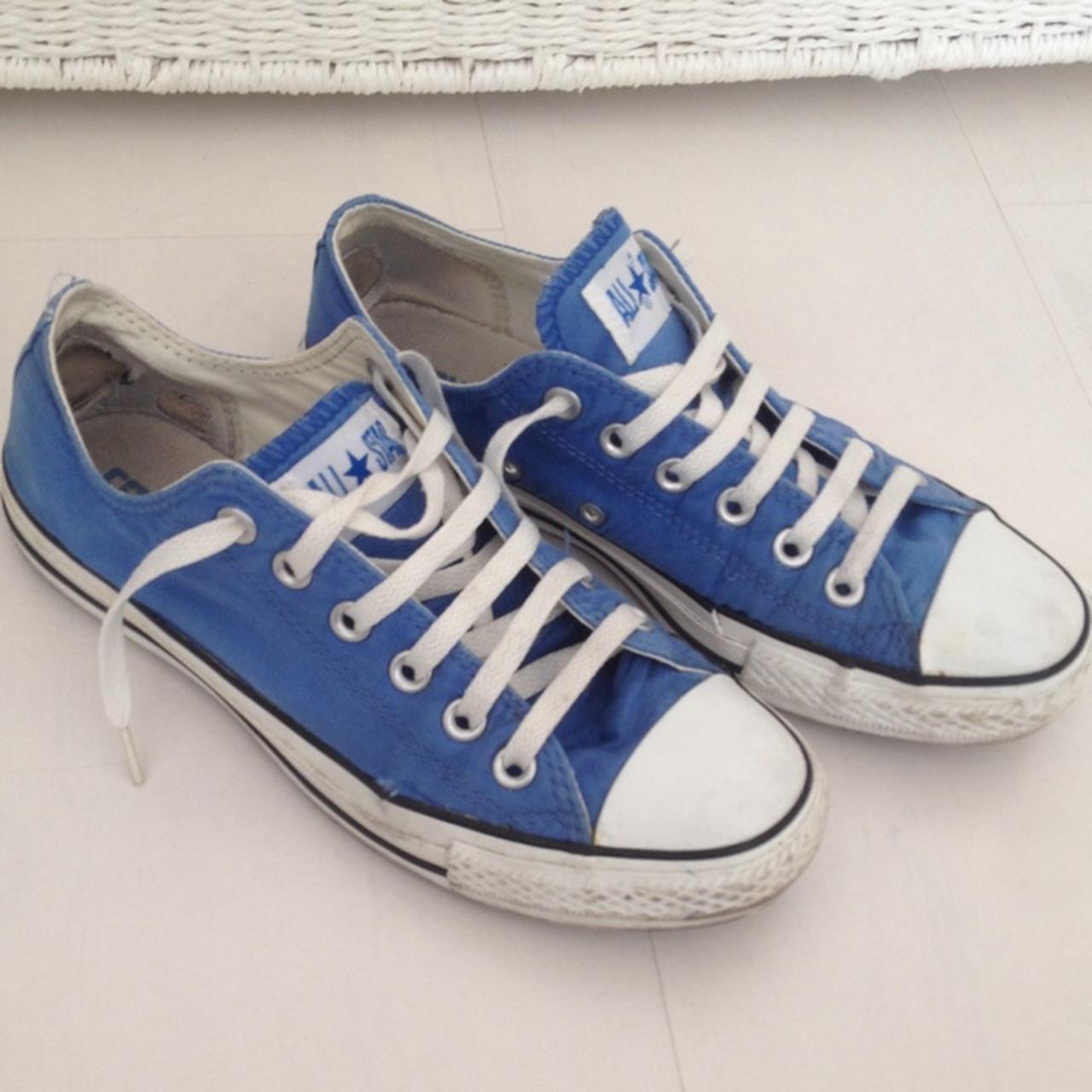 All star converse bluette! Usate! Taglia 5 1/2!... - Depop