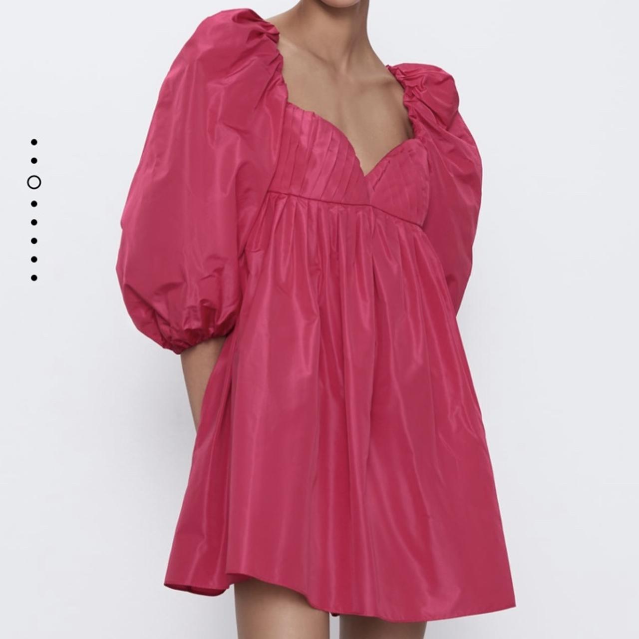 voluminous pink zara taffeta dress! i ...