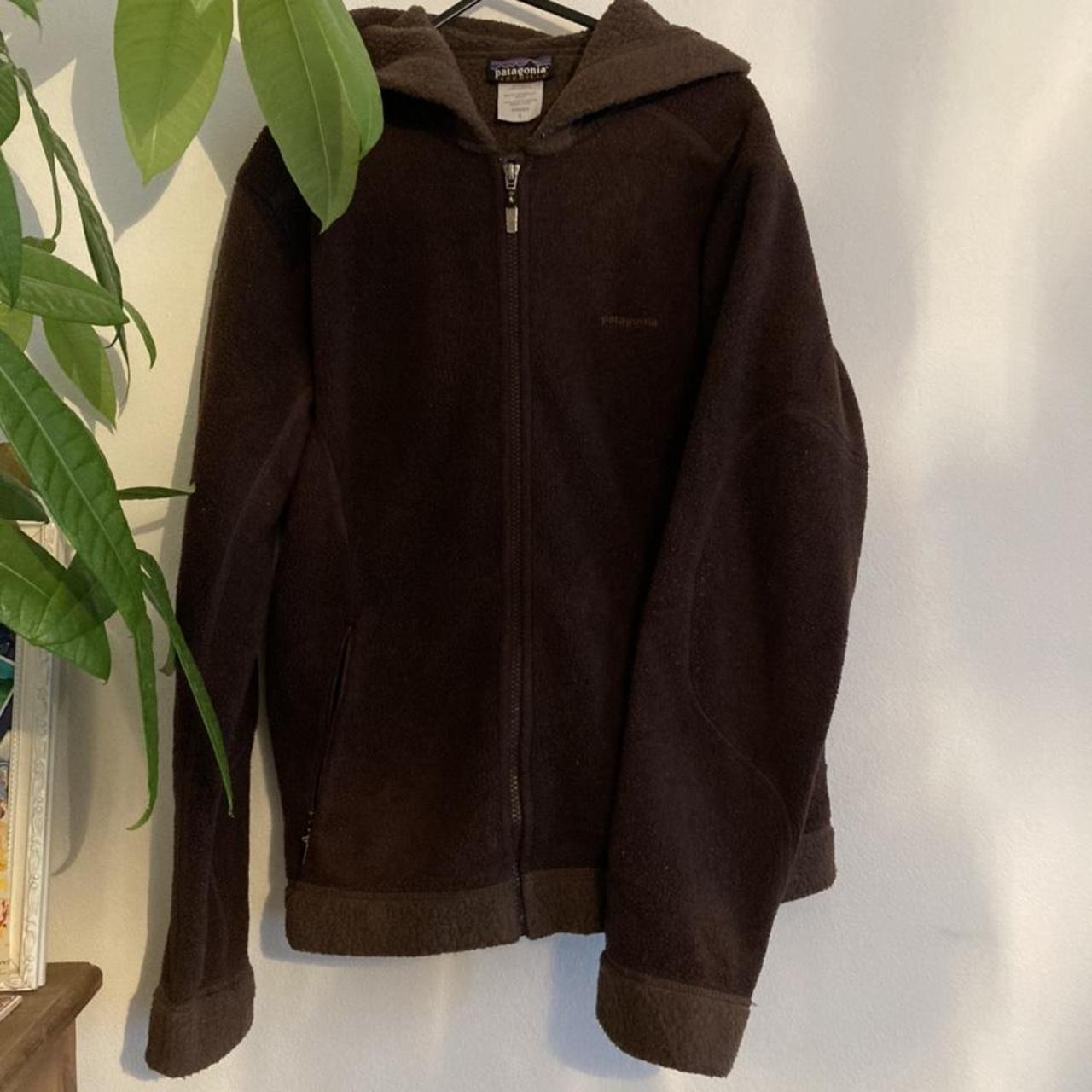 gorgeous vintage patagonia outdoors fleece in brown... - Depop