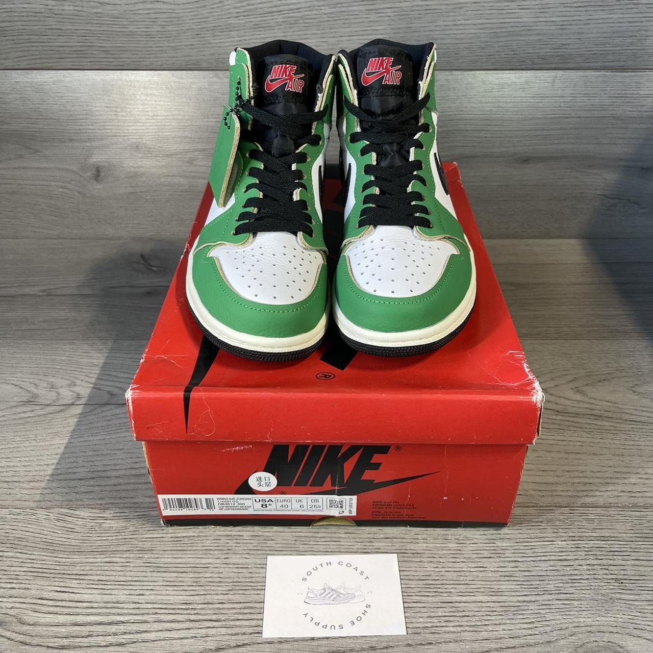 Jordan 1 Retro High Lucky Green Size UK6 BRAND NEW - - Depop