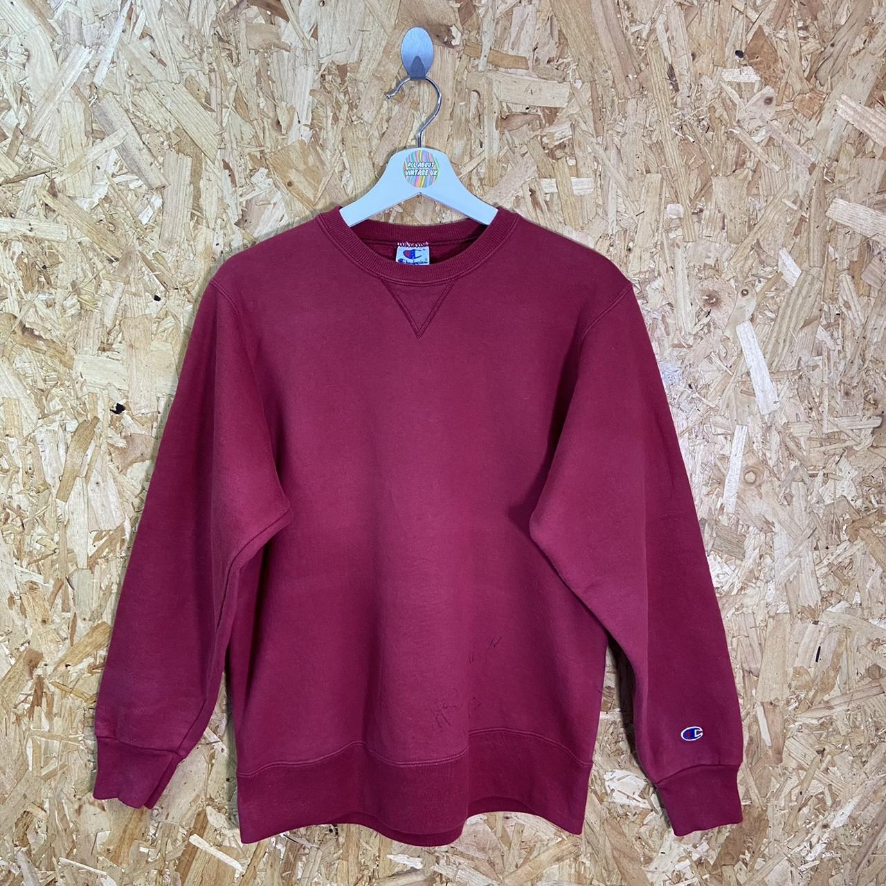 Champion Men's Red Jumper | Depop