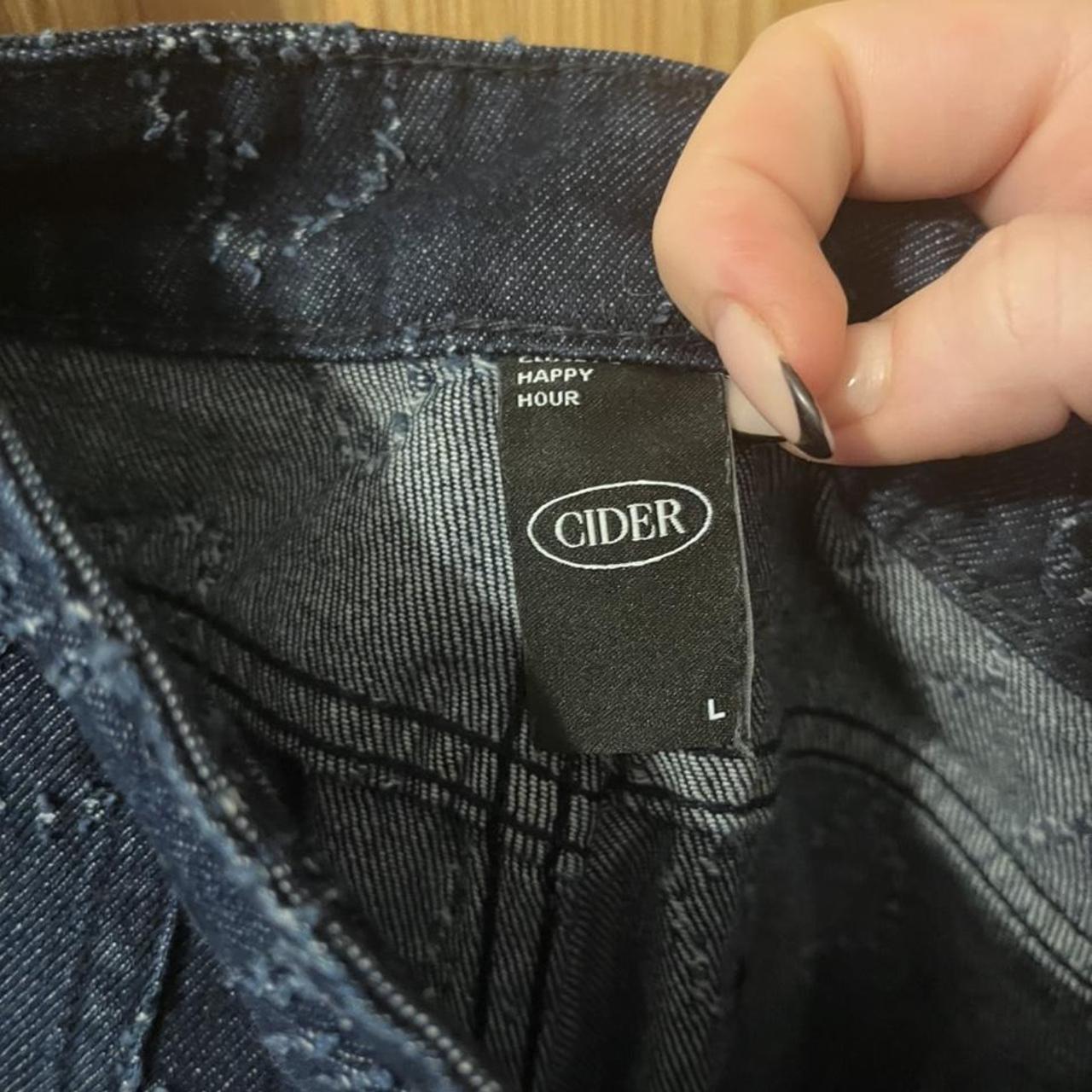 Cider heart jeans labelled size large would say they... Depop