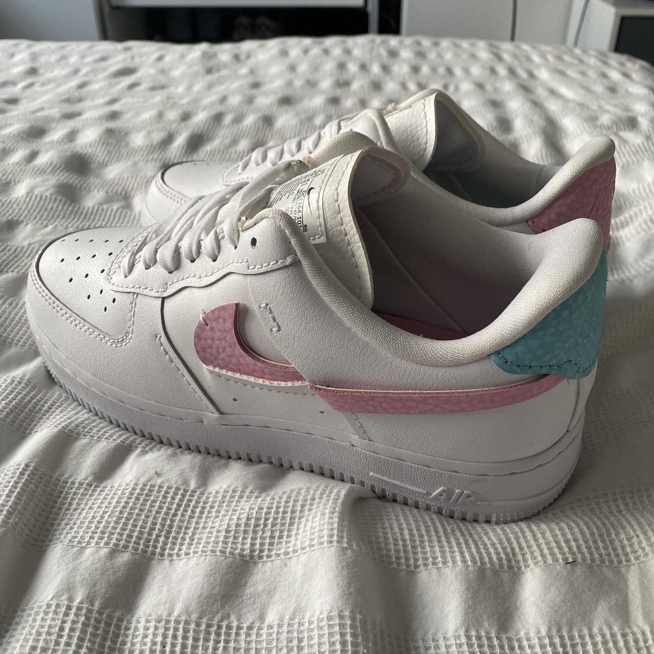 white bleached aqua pink rise lxx