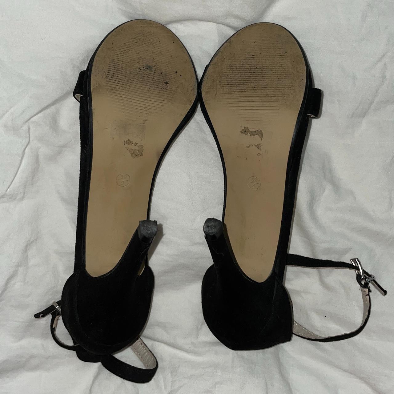 Quiz black high heels. Size UK 6 Good condition -... - Depop
