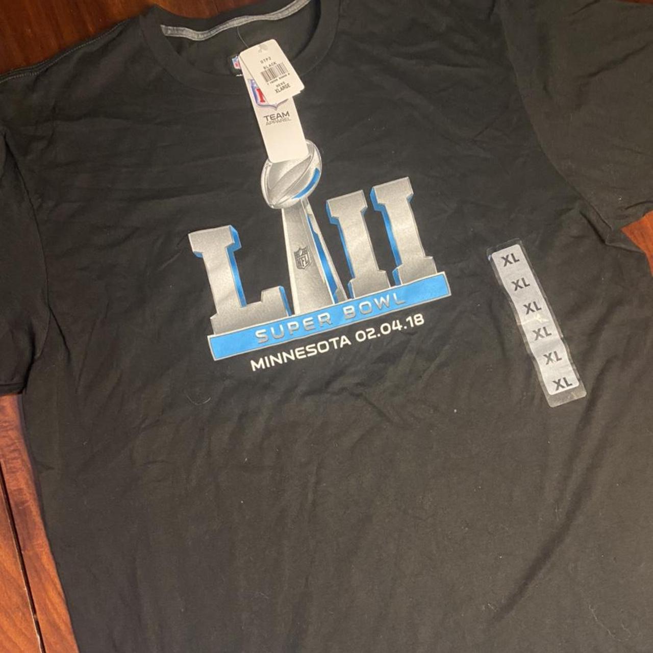 Deadstock Super Bowl 52 shirt Size XL 22.5/30 New - Depop