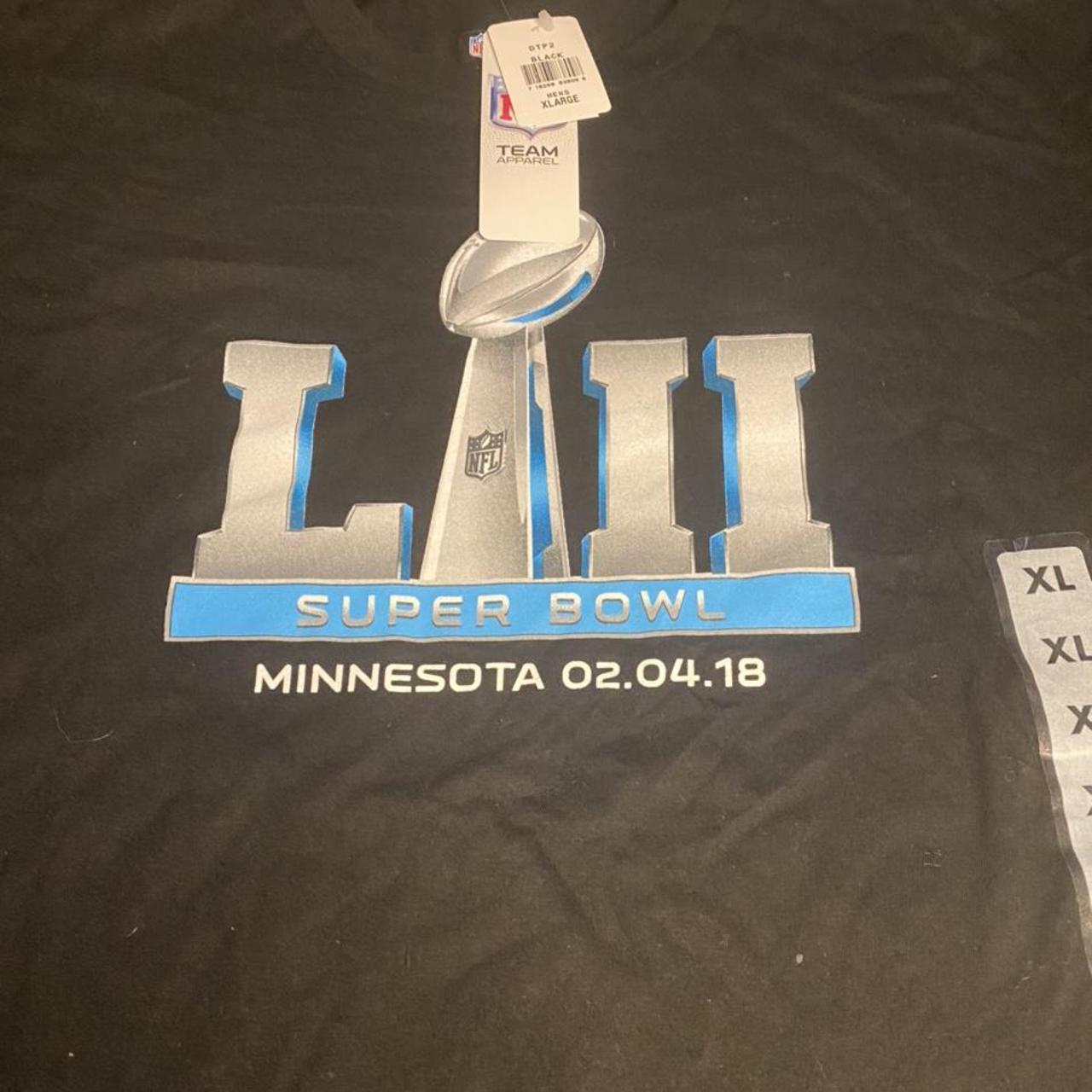 Deadstock Super Bowl 52 shirt Size XL 22.5/30 New - Depop