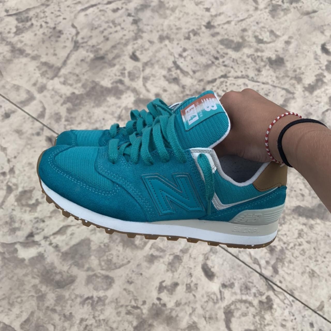 new balance m574 turquoise