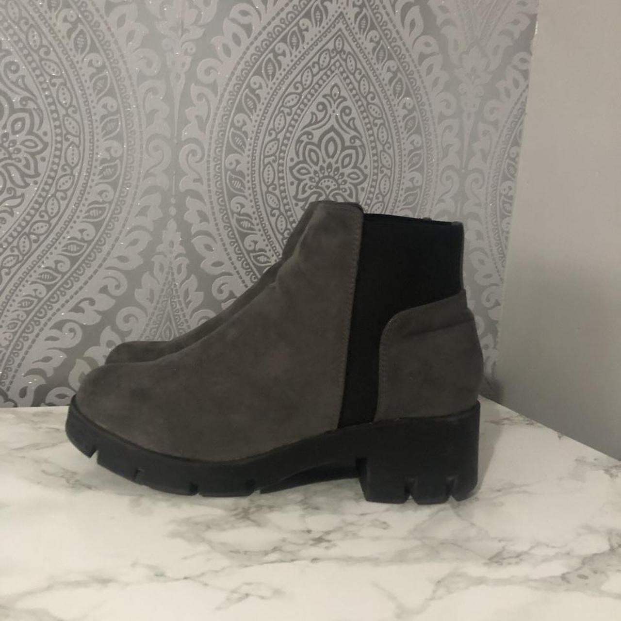 Grey suede ankle boots, size 5. Great condition.... - Depop