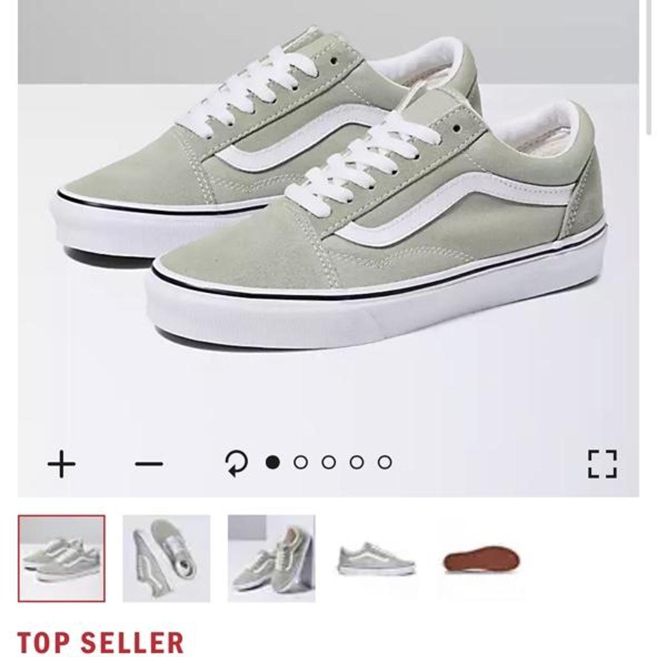 Desert sage true store white vans