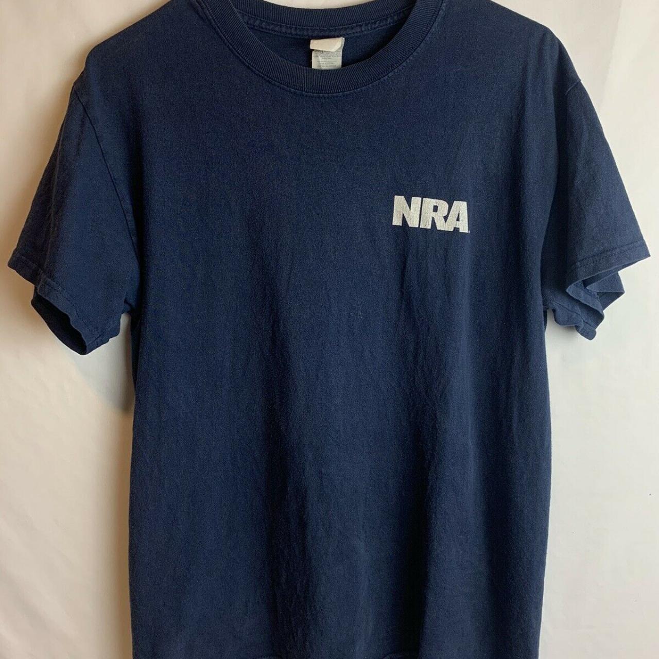 Used Nra Keep Calm Carry Guns Mens Size M Navy - Depop