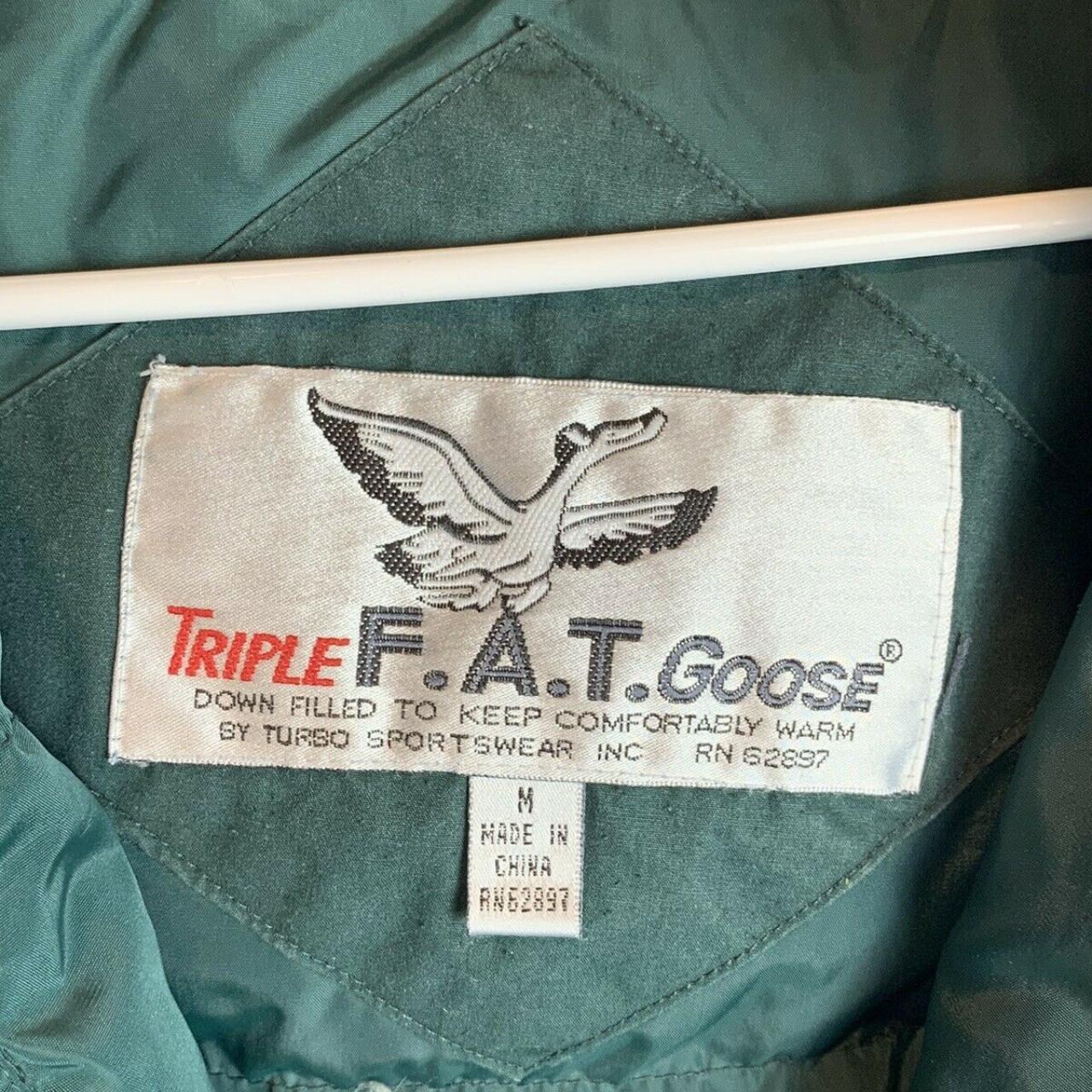 Triple Fat Goose Down Filled Men’s Dark Green Jacket... - Depop
