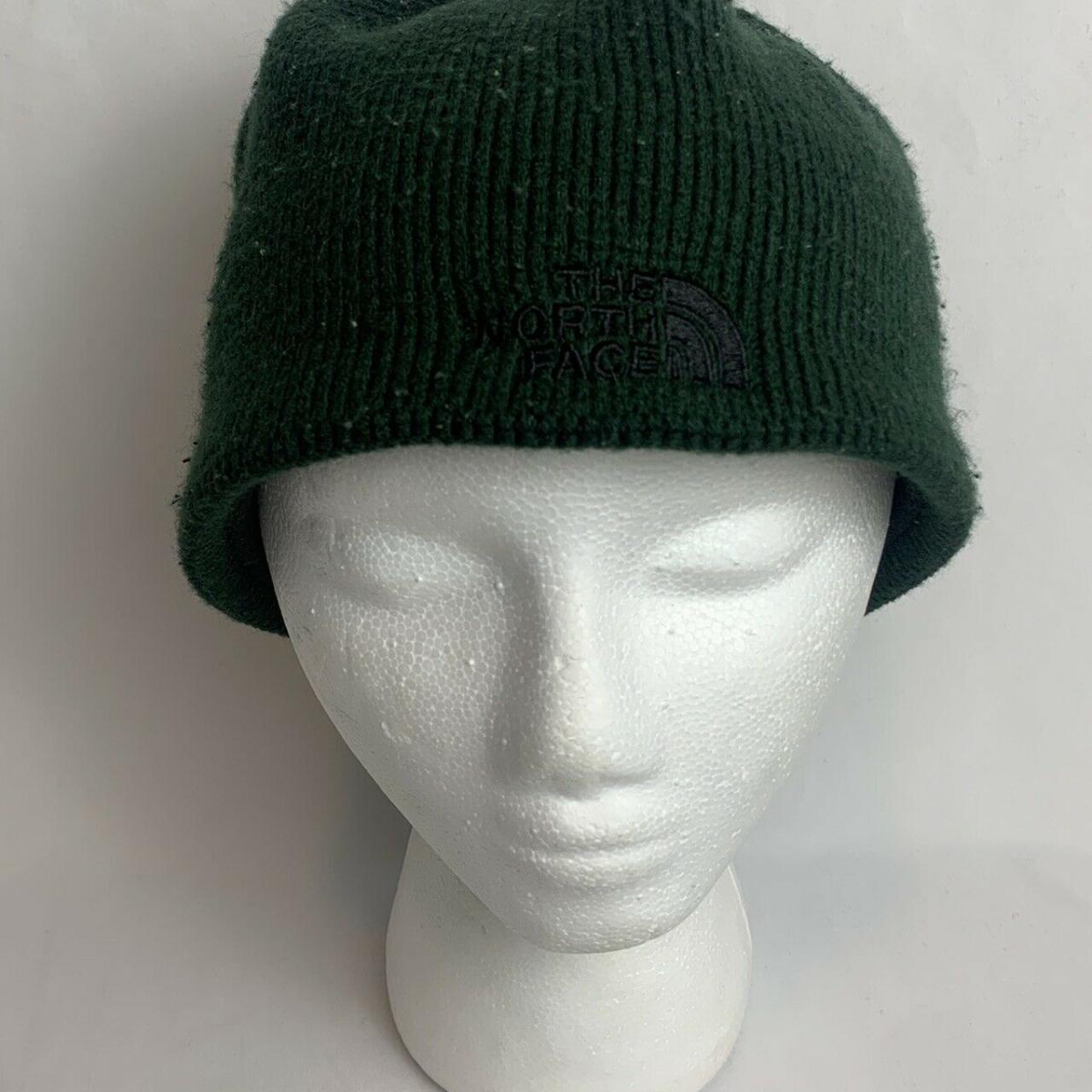 The North Face Knit Beanie Green OS Unisex... - Depop