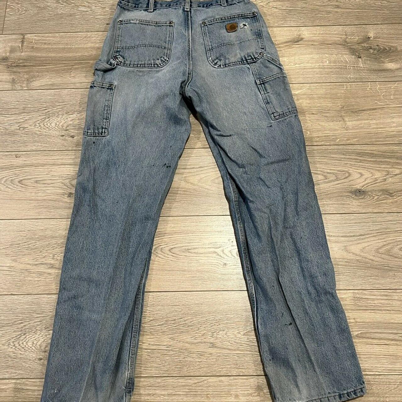 Carhartt Double Knee Carpenter Work Jeans Men’s Size... - Depop