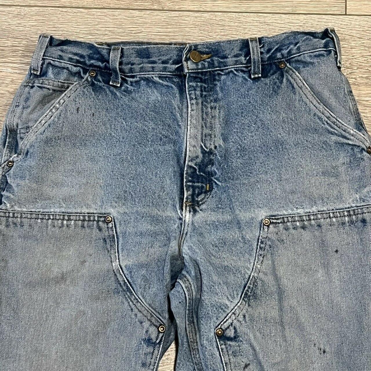 Carhartt Double Knee Carpenter Work Jeans Men’s Size... - Depop