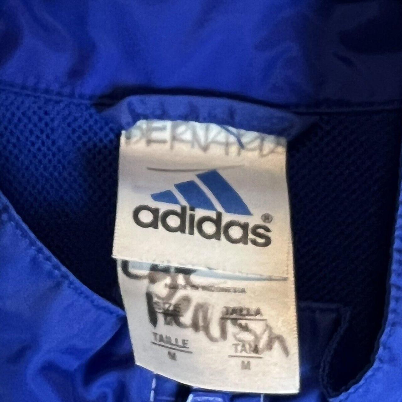 Adidas Nylon Embroidered 3 Stripes Vintage Blue... - Depop