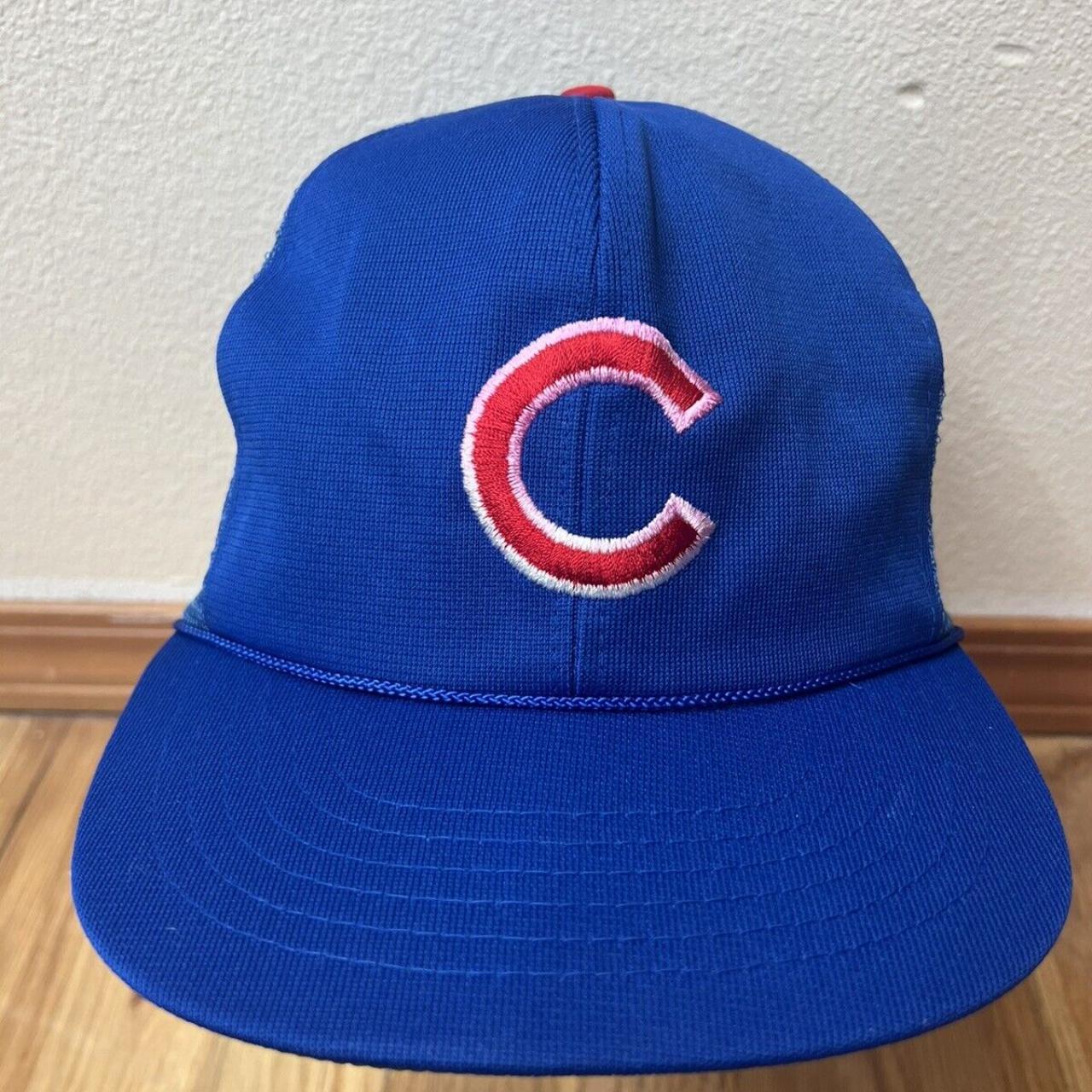 Chicago Cubs Official Licensed Vintage Mesh Snapback... - Depop