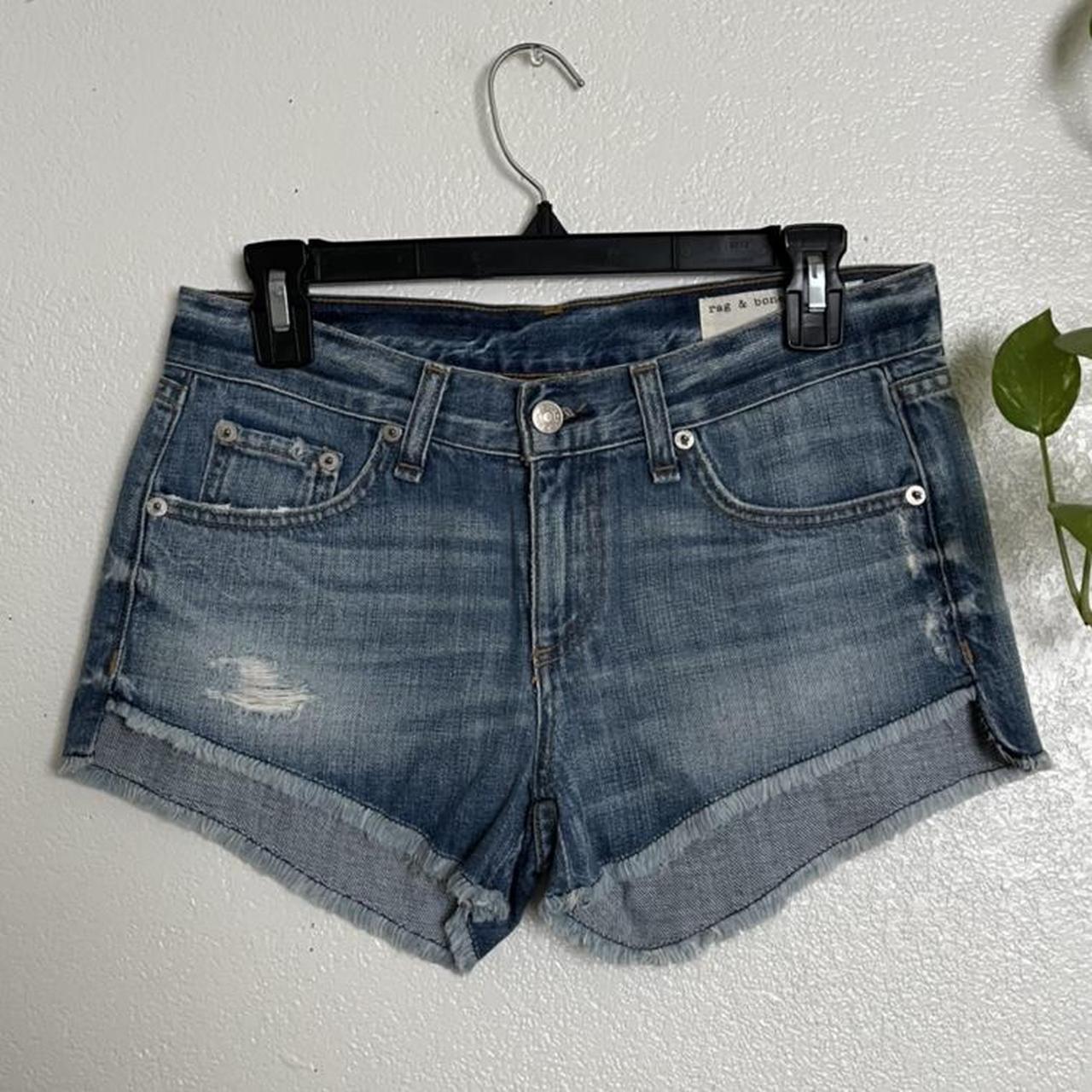 Rag & Bone Women's Blue Shorts | Depop