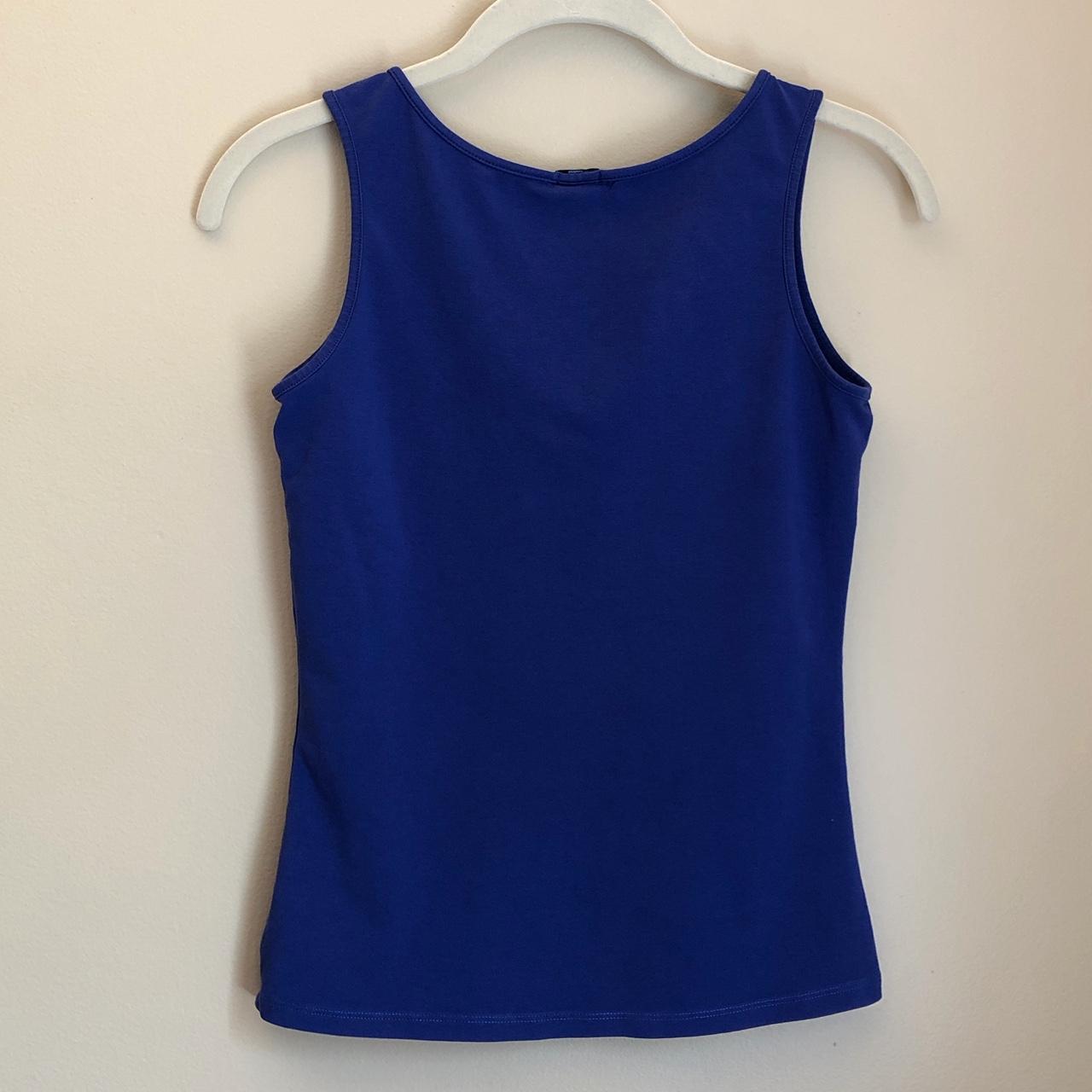 ‼️ DEPOP PAYMENTS ONLY! ‼️ Y2K Blue Tank Top ⭐️ from... - Depop