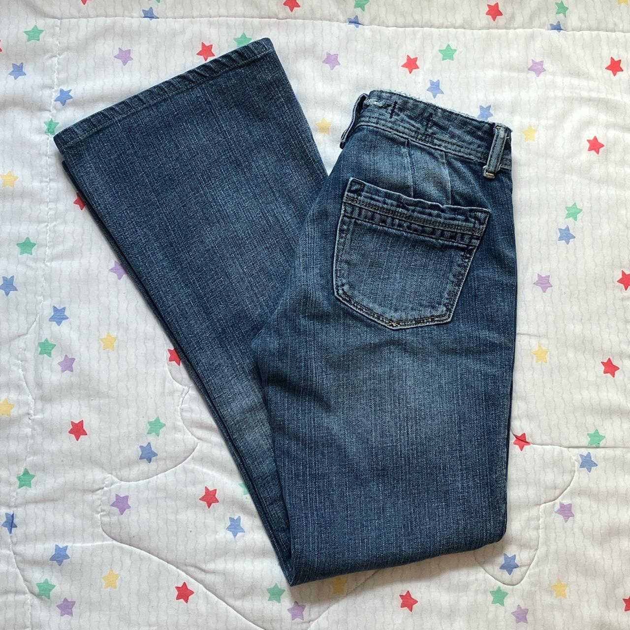 ‼️ DEPOP PAYMENTS ONLY! ‼️ Medium Wash Low-Rise Flare... - Depop