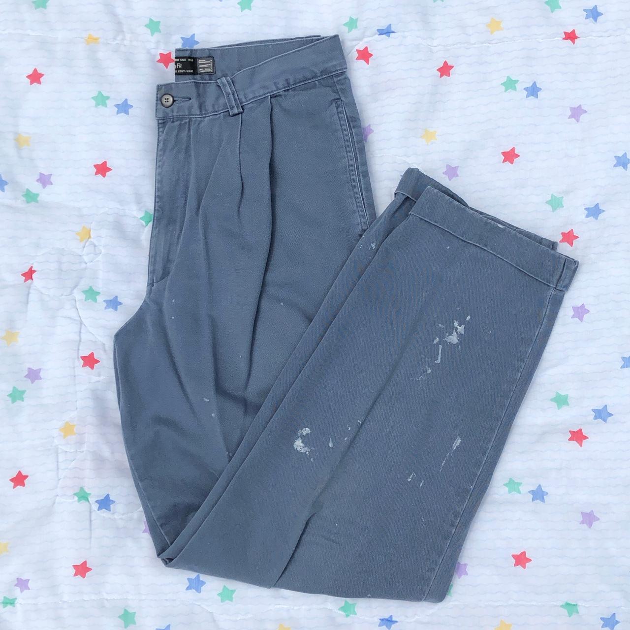 Vintage Pleated Paint Splatter Pants ⭐️ GAP khakis... Depop
