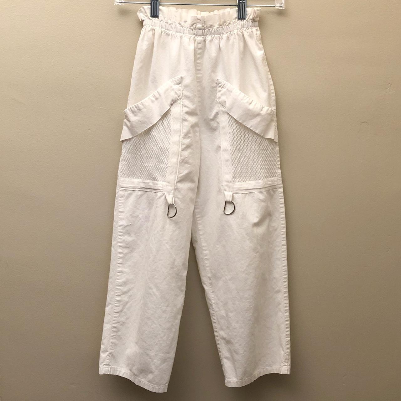 American Vintage Women's White Trousers | Depop