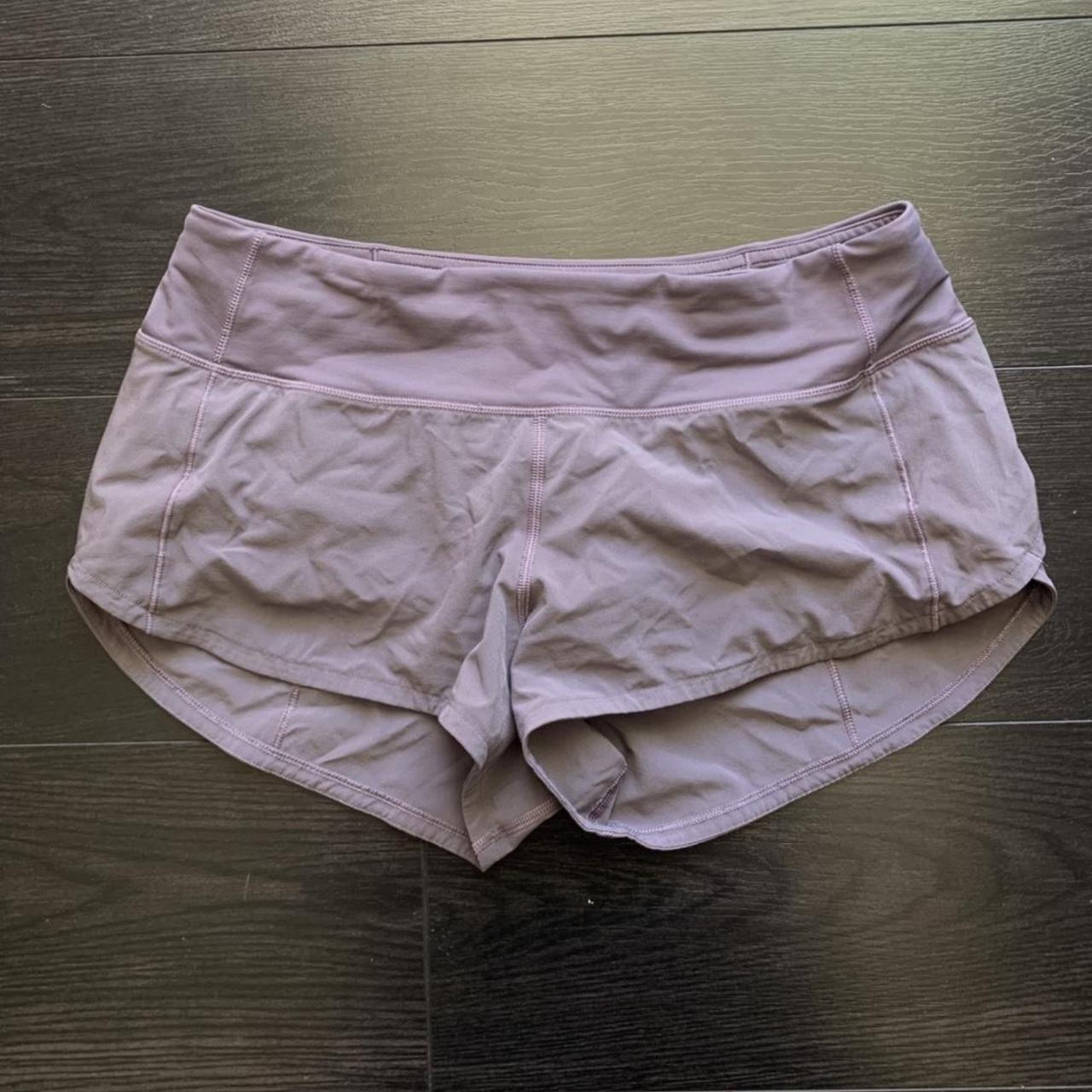 Purple Lululemon speed up shorts 4” inseam great - Depop