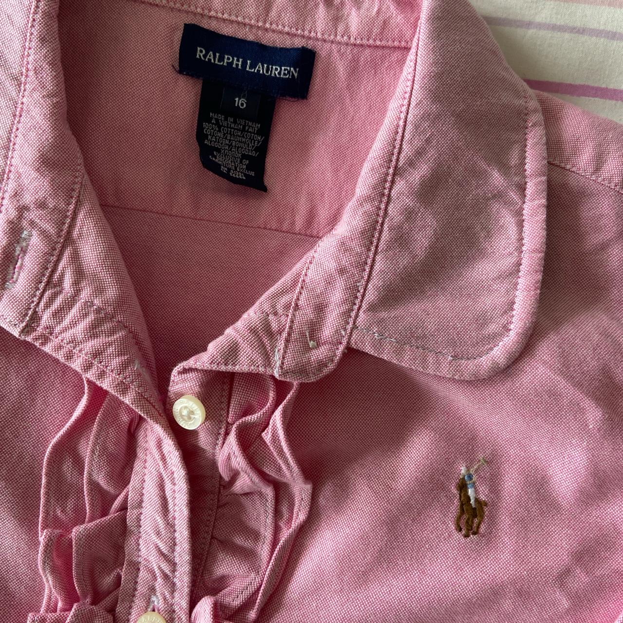 Ralph Lauren Women's Pink Blouse | Depop