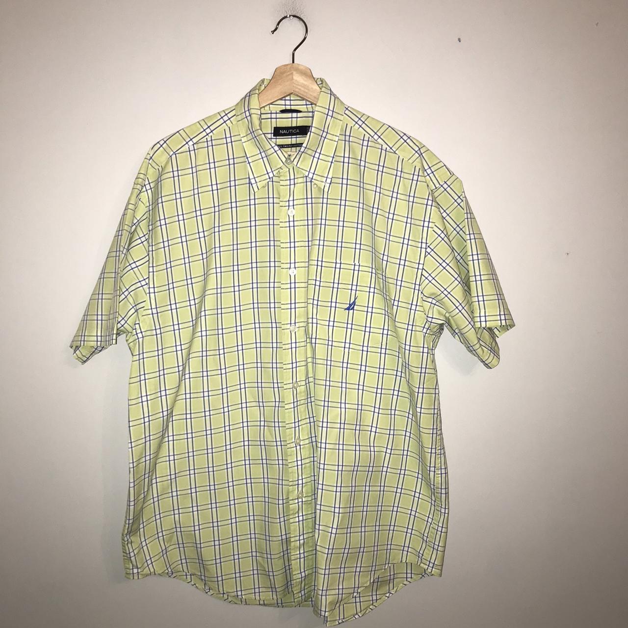 lime green nautica shirt
