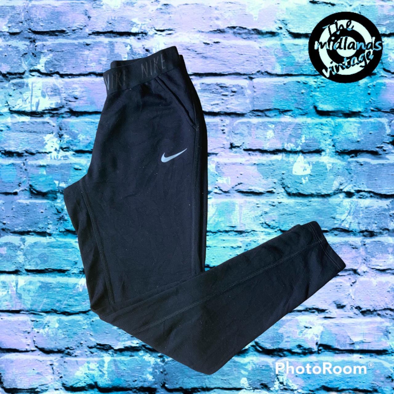 Nike black and grey joggers / jogging bottoms with... Depop