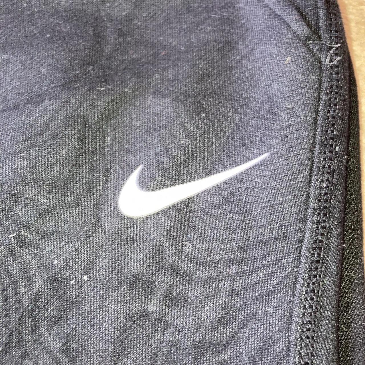 nike grey joggers black tick