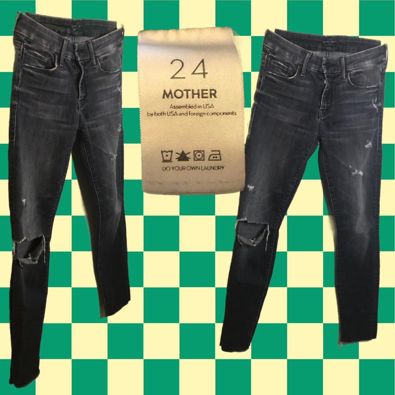 Dark wash midrise MOTHER jeans Condition... Depop