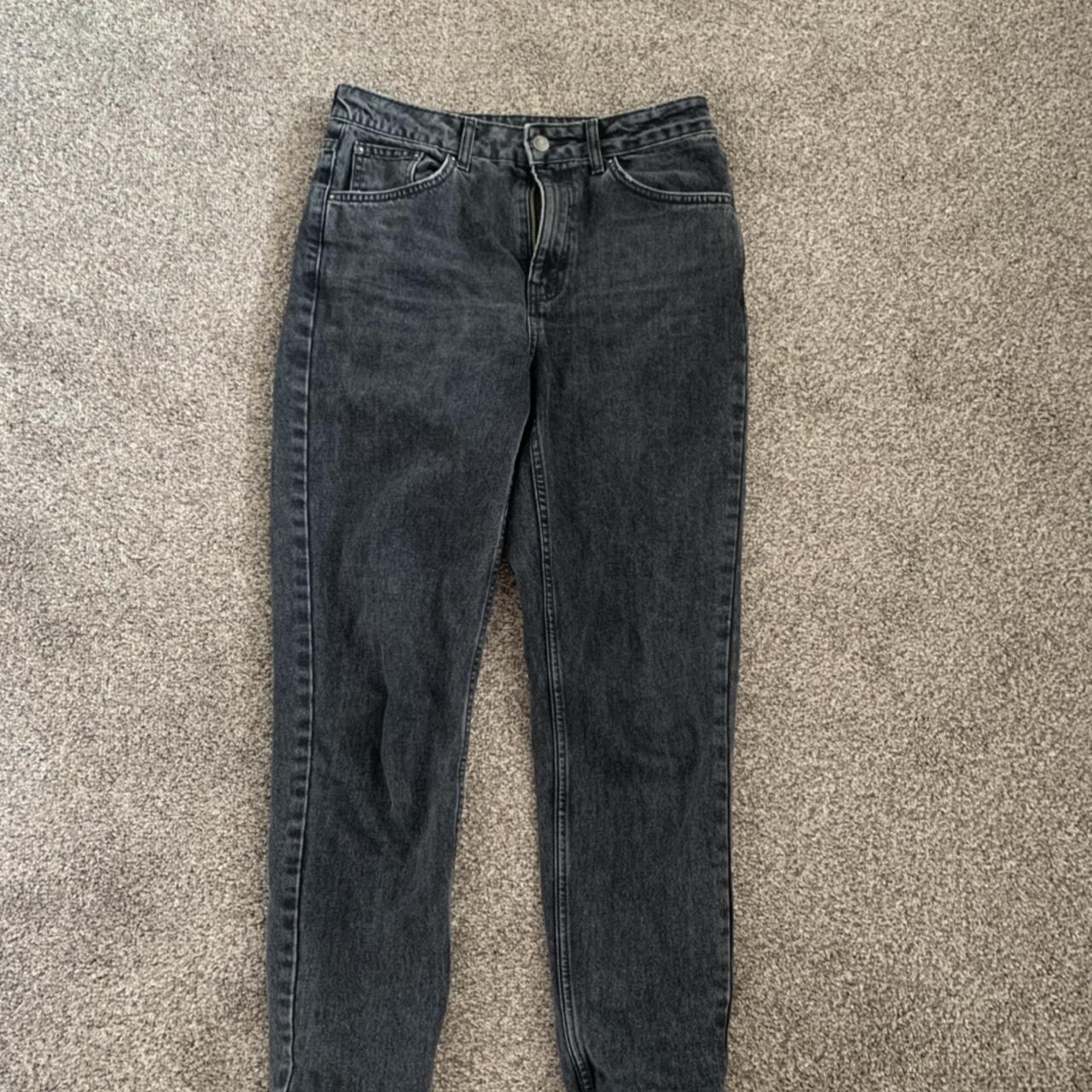 Topshop black mom jeans great condition barely worn.... - Depop