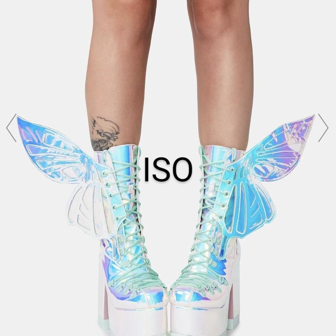 wings to fly holographic boots