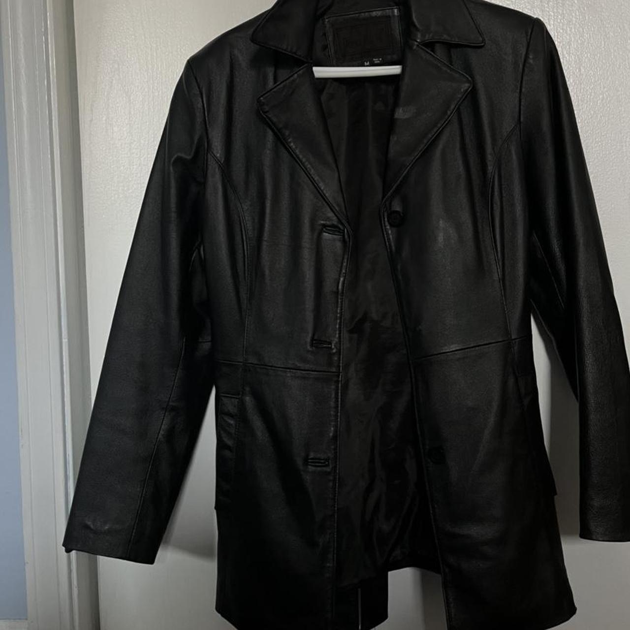 Black Dono Michi leather jacket Size medium (I’m a... - Depop