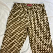 Supreme Monogram Khaki Work Pant SS22 100%... - Depop